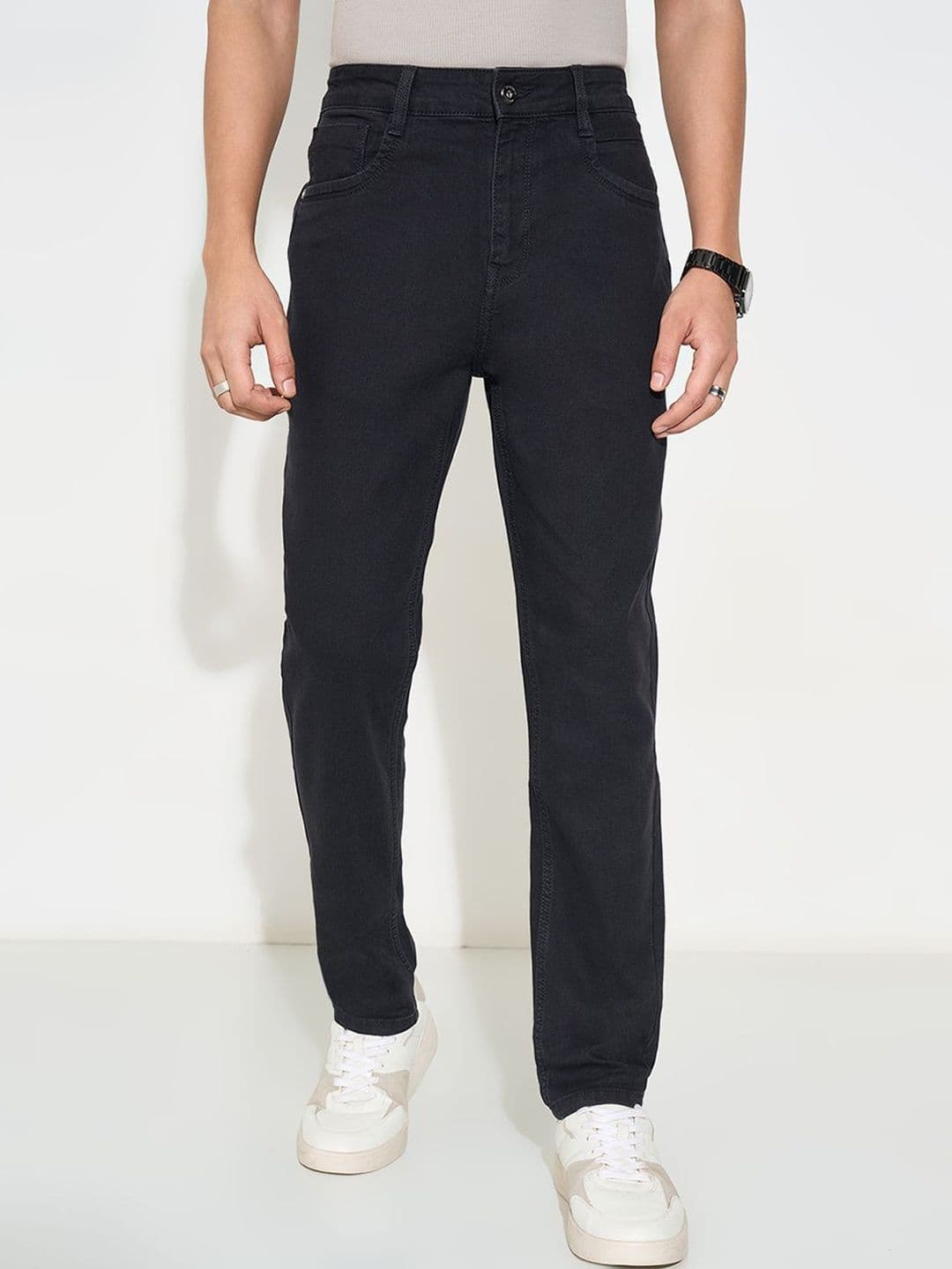 SF JEANS by Pantaloons Men Dark Shade Slim Fit Mid-Rise Jeans - view 1