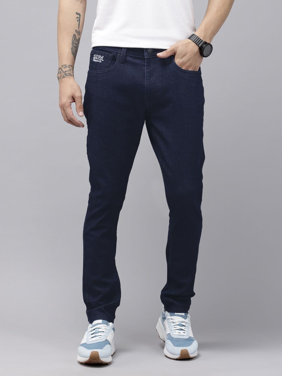 U.S. Polo Assn. Denim Co. Men Henry Skinny Cropped Fit Stretchable Jeans - view 1