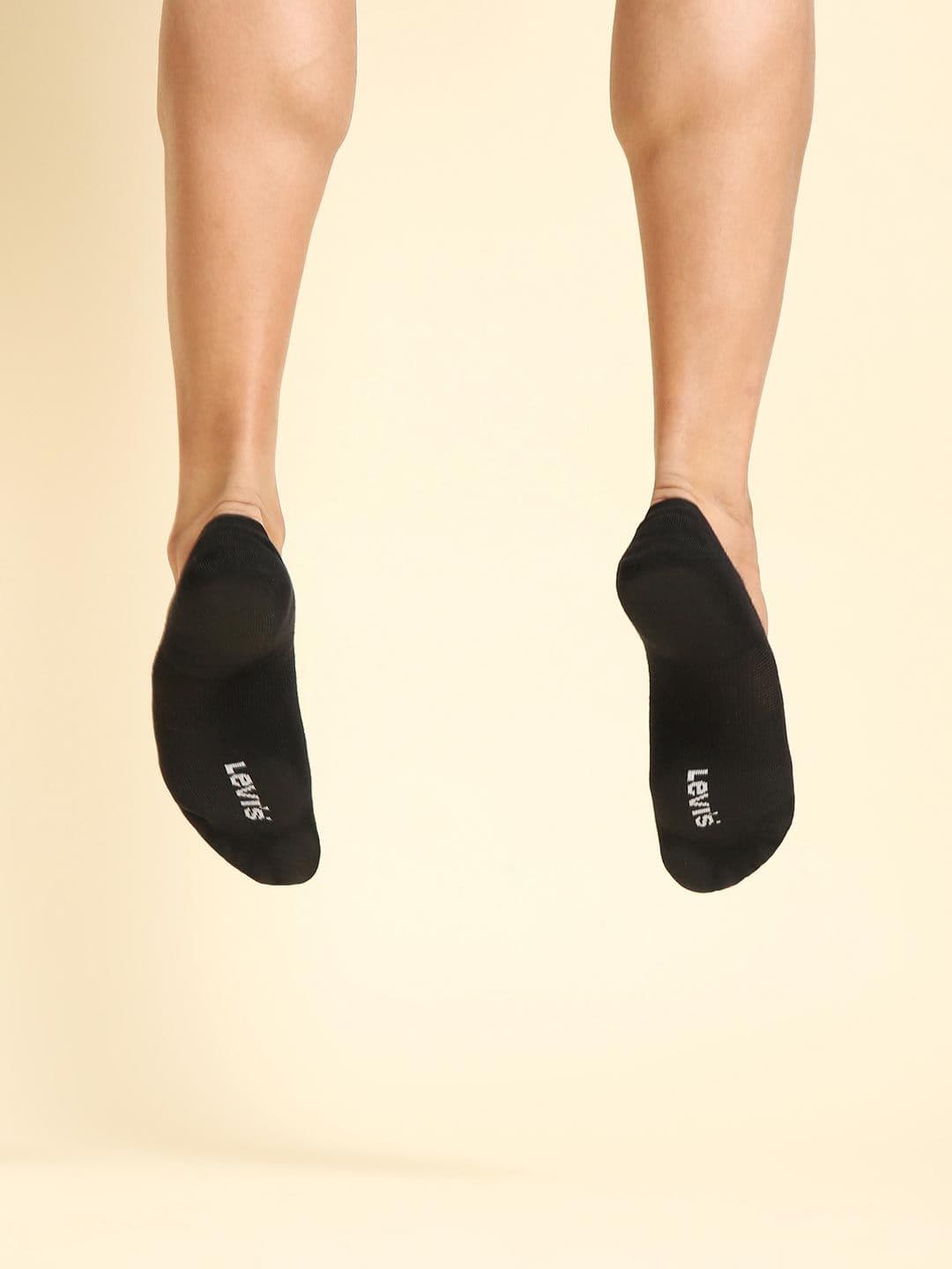 Levis Men Pack Of 3 Cotton Stretch Anti Slip Shoe Liners Socks - view 1