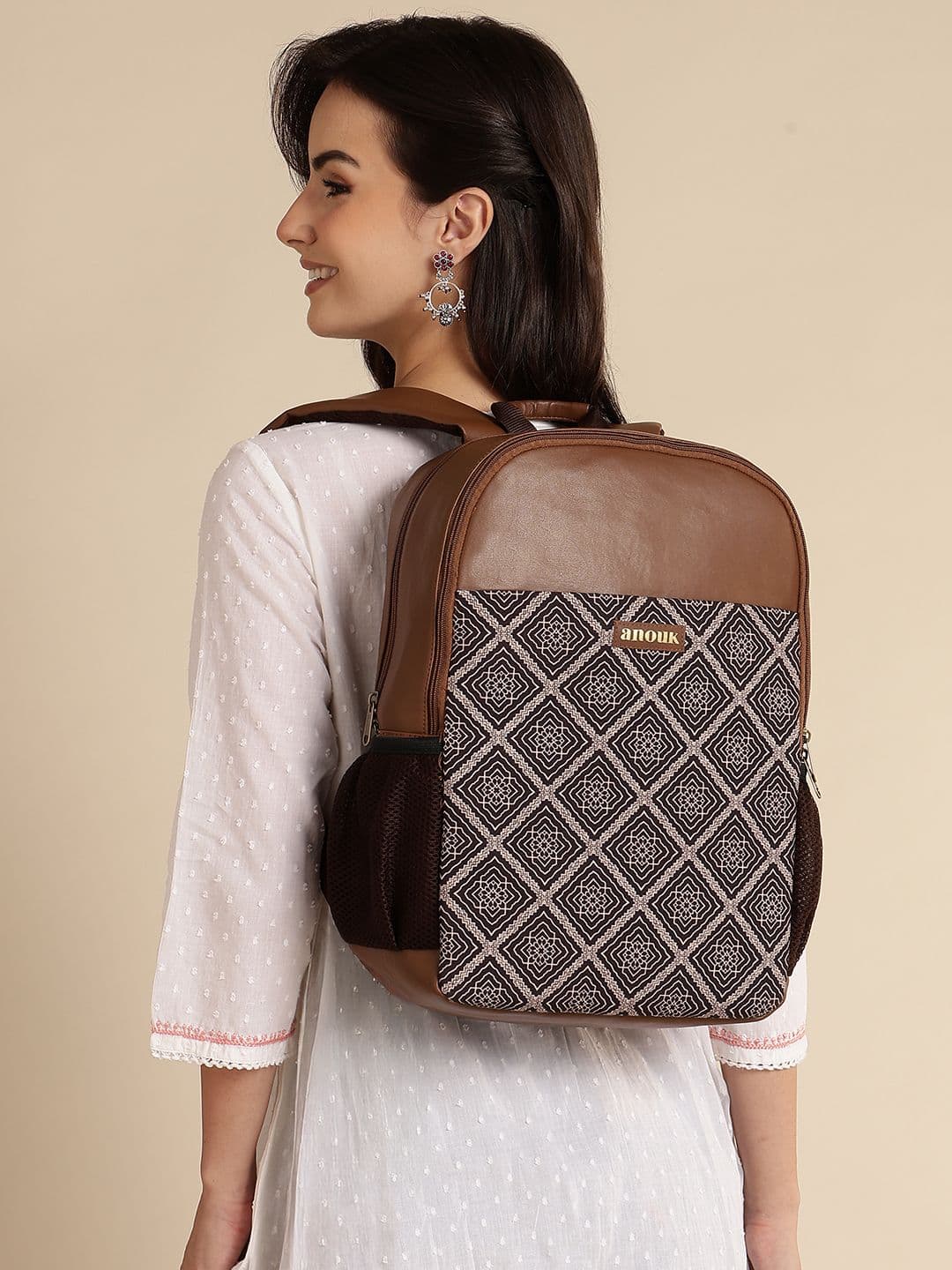 Anouk Women Indie Floral Print Laptop Backpack - view 1