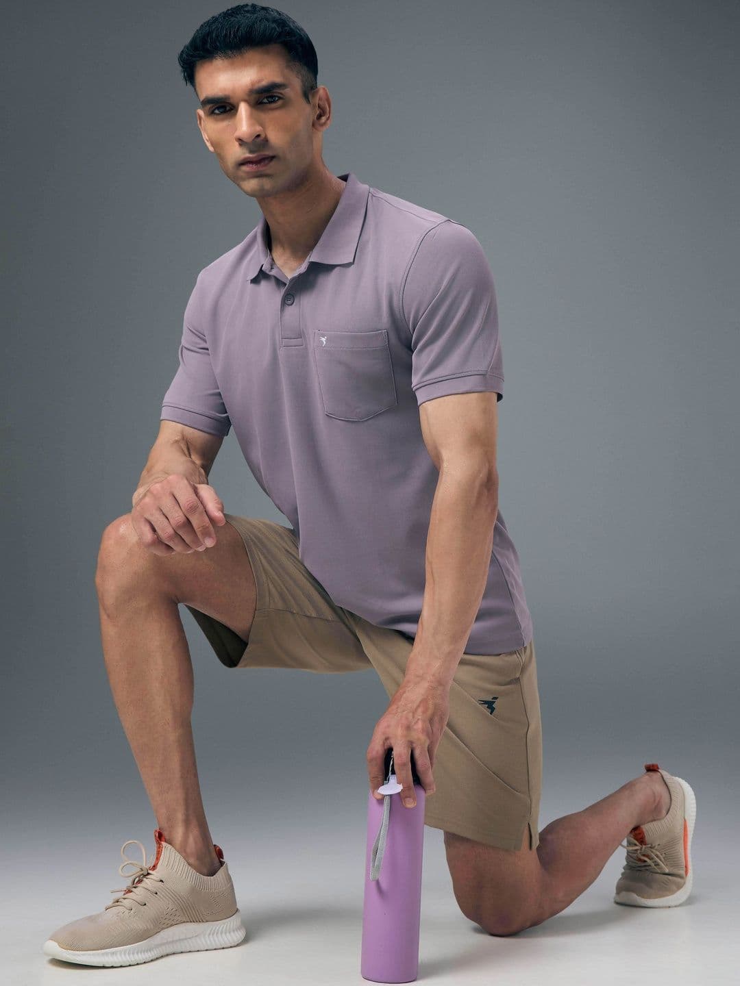 Technosport Polo Collar Anti Static Pockets Slim Fit T-Shirt - view 1