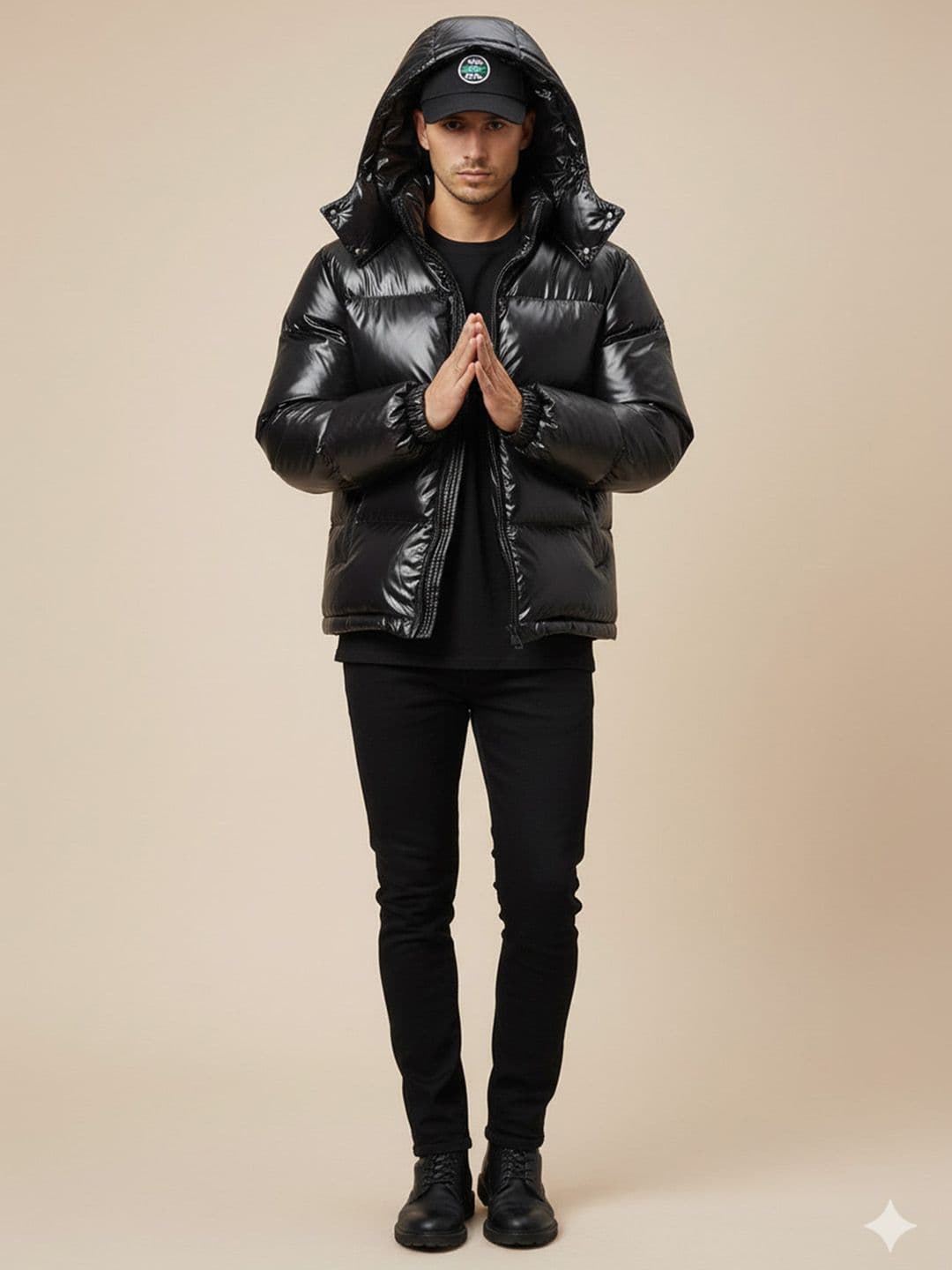 Mast & Harbour Men Hooded Solid Puffer Jacket - view 1