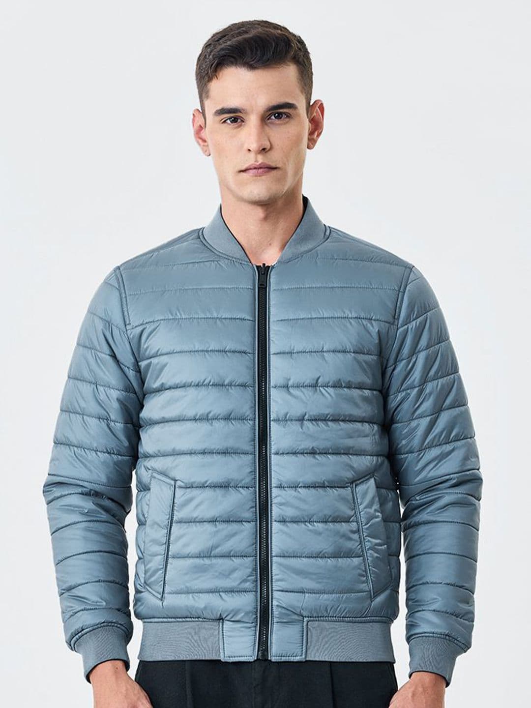 Snitch Men Reversible Collarless Puffer Jacket - view 1