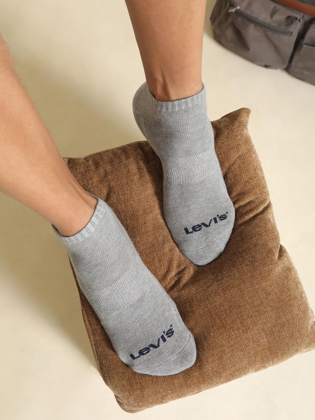 Levis Men Pack Of 3 Pair Stretch Ankle Length Socks With Cushioned Sole - view 1