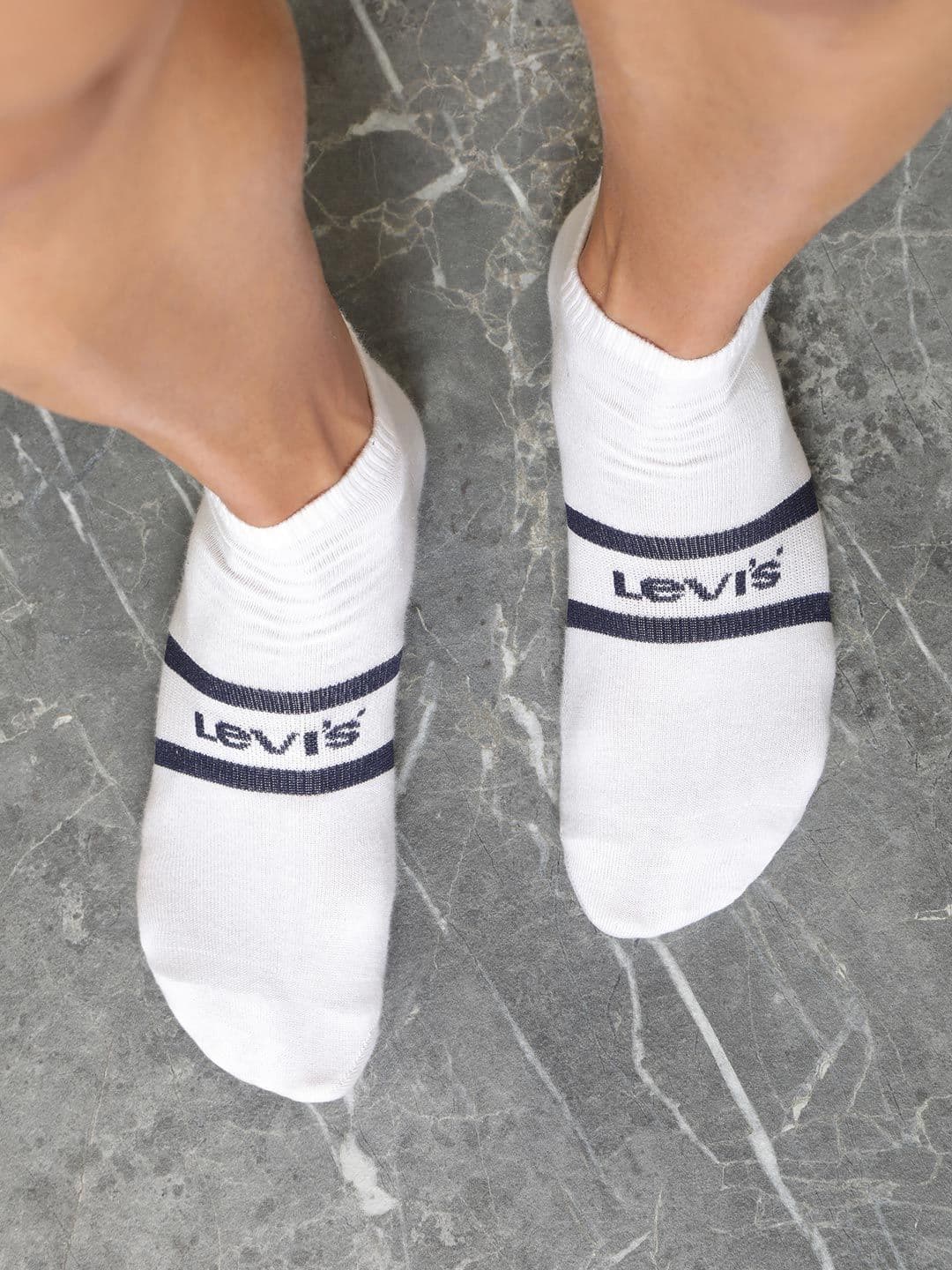 Levis Men Pack Of 3 Striped Cotton Stretch Ankle Length Socks With Cushioned Sole - view 1