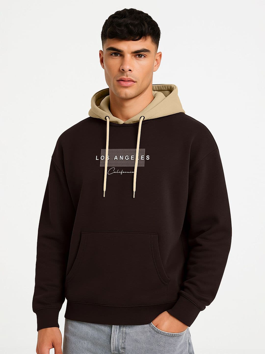 JUMPCUTS Men Printed Hooded Sweatshirt - view 1