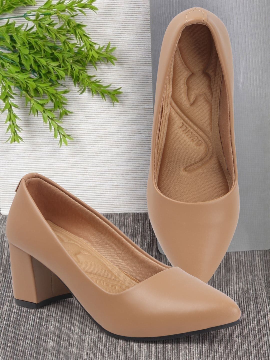 Denill Women Block Pumps With Closed Back - view 1