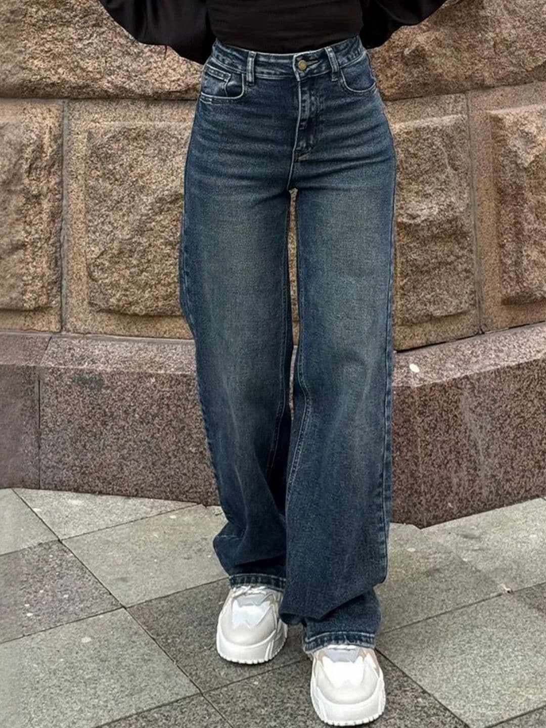 Aadvi Fashion Women Jean Flared High-Rise Light Fade Stretchable Jeans - view 1