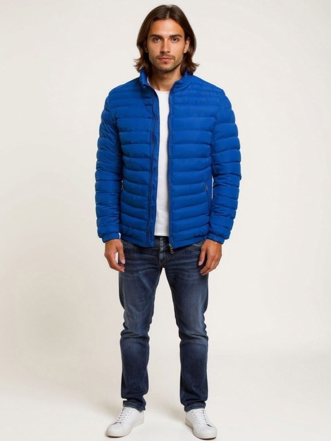 Mast & Harbour Stand Collar Padded Jacket - view 1