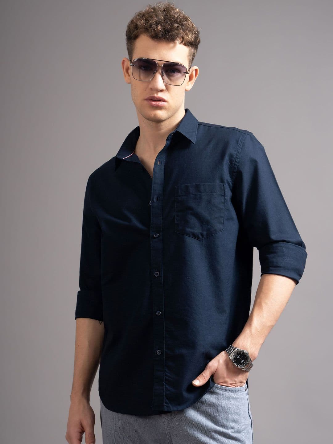 British Club Men Smart Slim Fit Casual Shirt - view 1