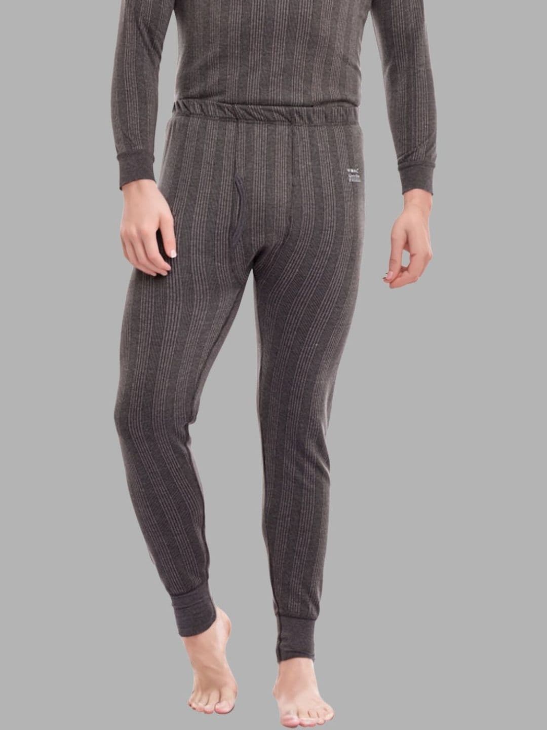 MACK JONNEY Men Striped Winter Body Warmer Breathable & Quick-Drying Thermal Bottom - view 1
