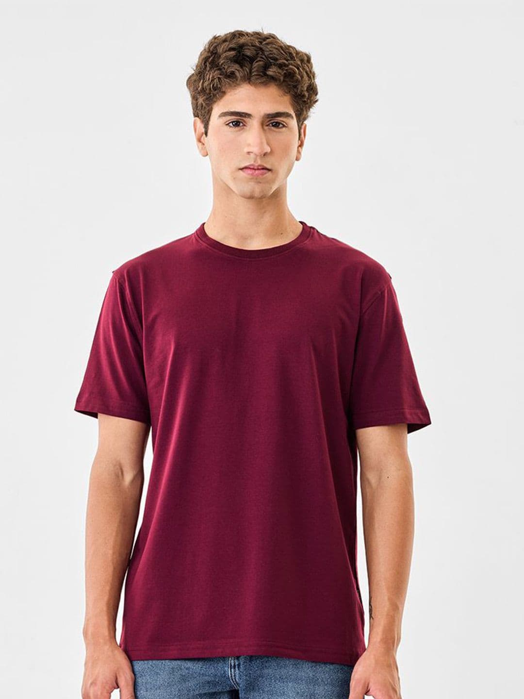 Snitch Men Round Neck Slim Fit T-shirt - view 1