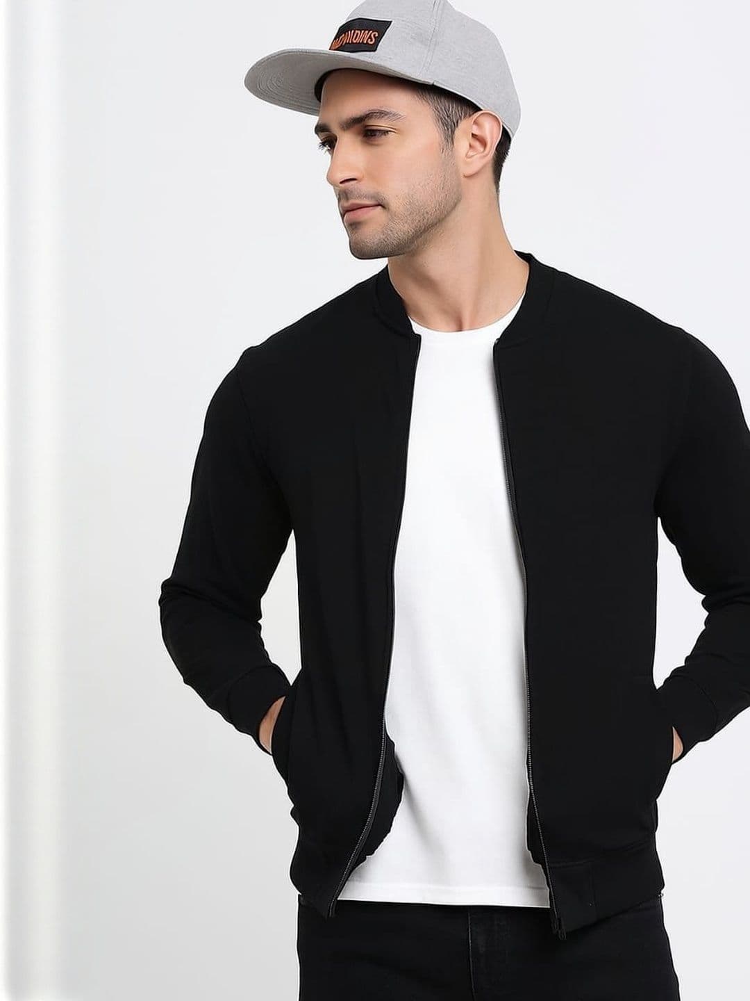 CHOW CHOW Men Fleece Bomber Jacket - view 1