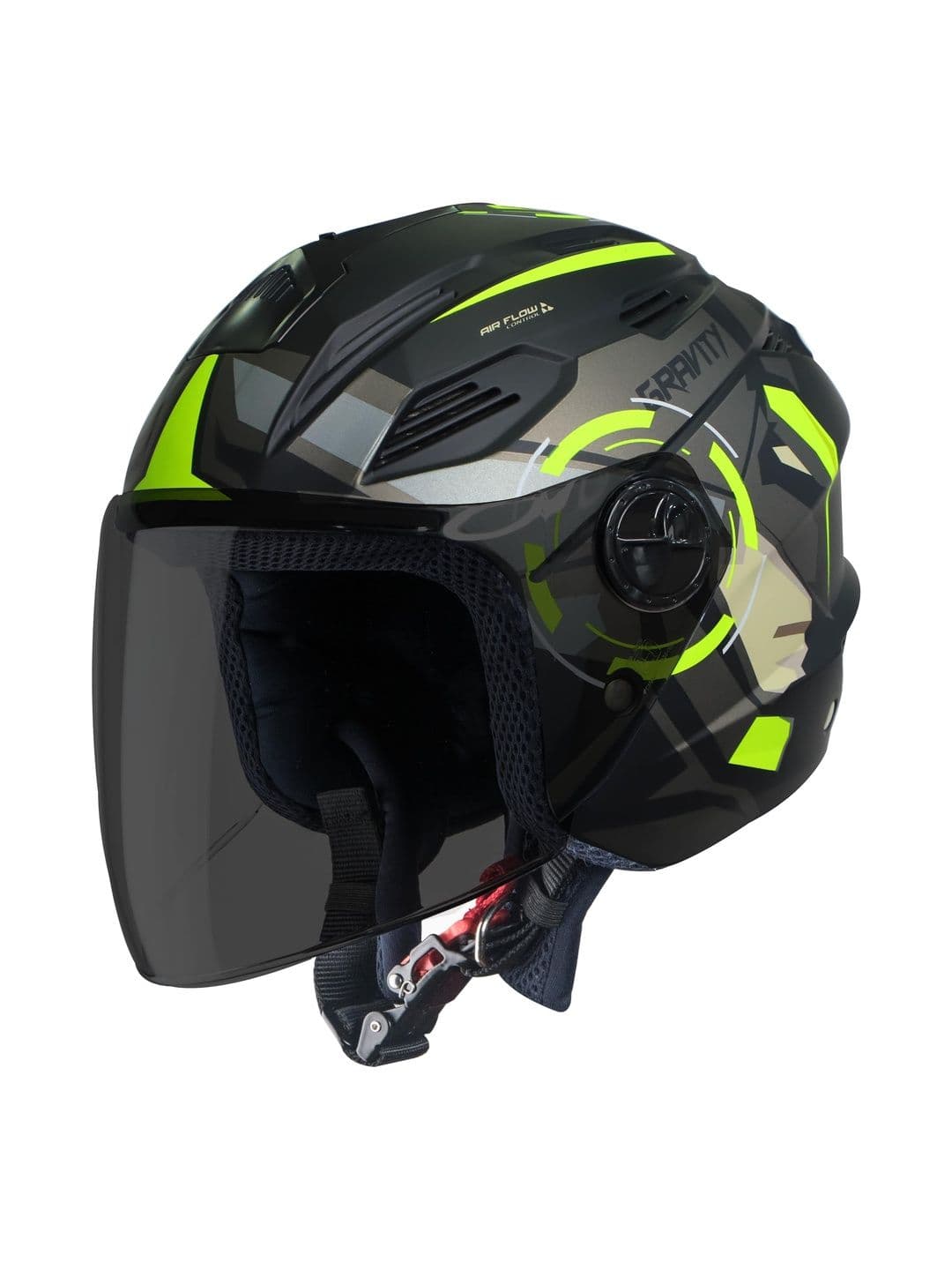 Steelbird Graphic Printed Scratch Resistant Open Face Motorbike Helmet - view 1