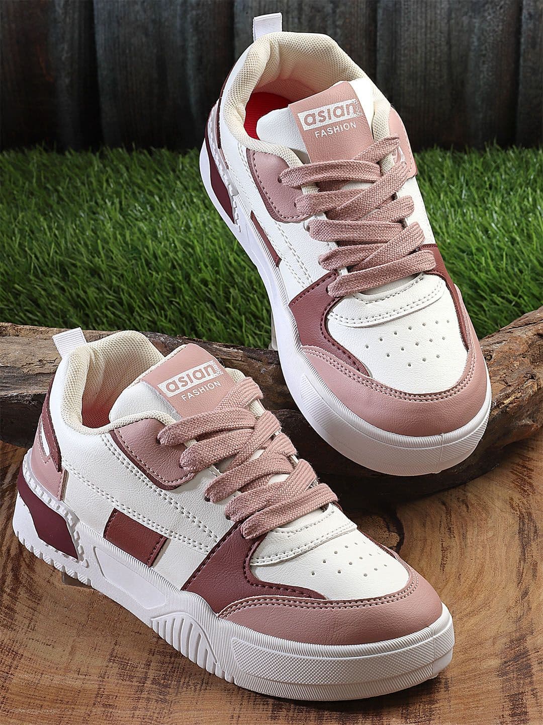 ASIAN Women Colourblocked Lace-Ups Sneakers - view 1