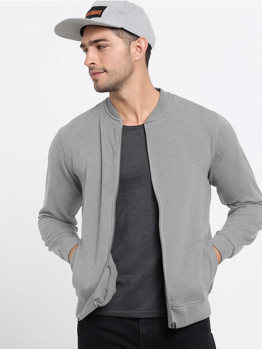 CHOW CHOW Men Fleece Bomber Jacket - view 1