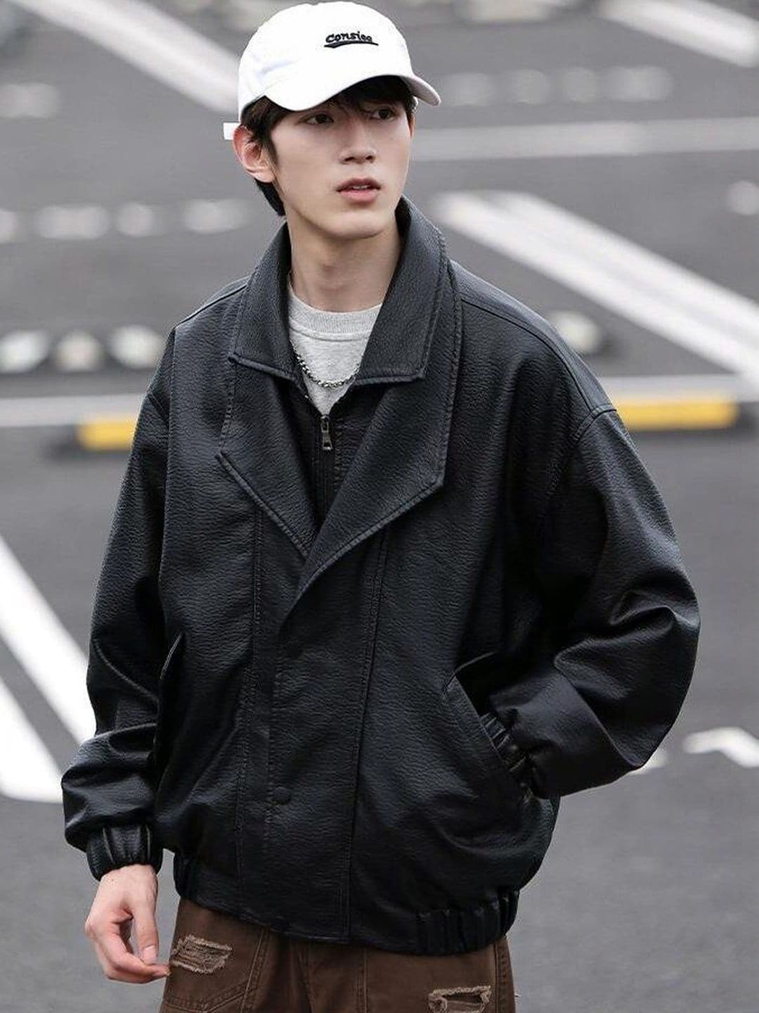 Mast & Harbour Men Spread Collar Solid Bomber Jacket - view 1