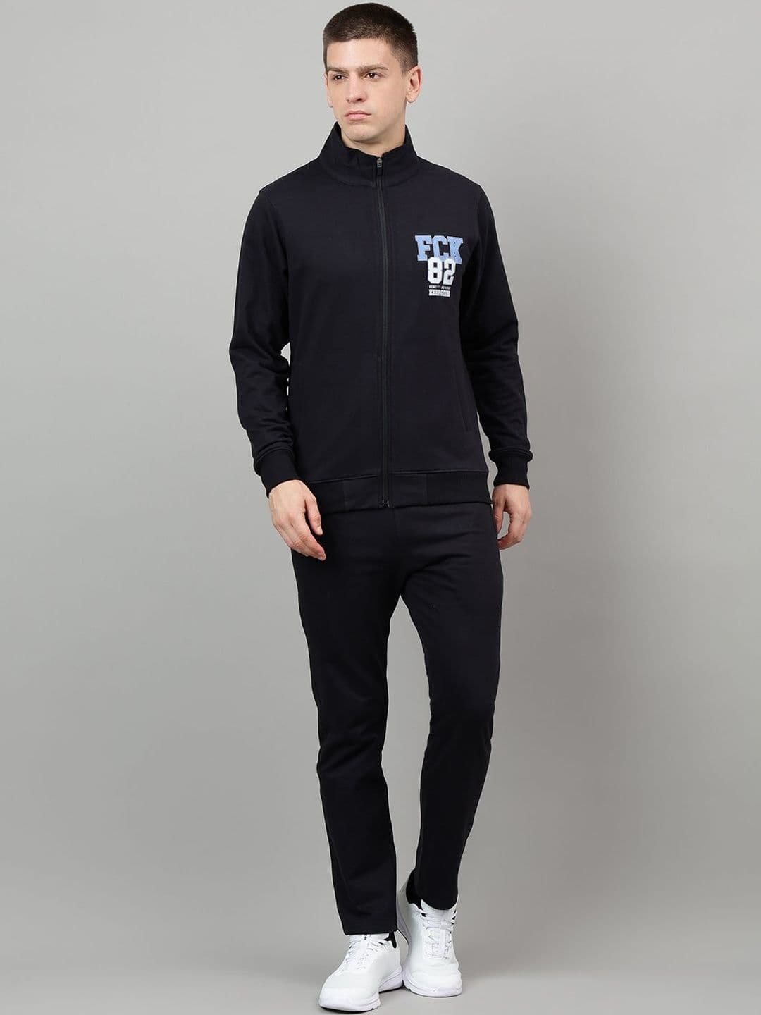 FCK GOLD Men Mock Neck Regular Fit Track Suit - view 1