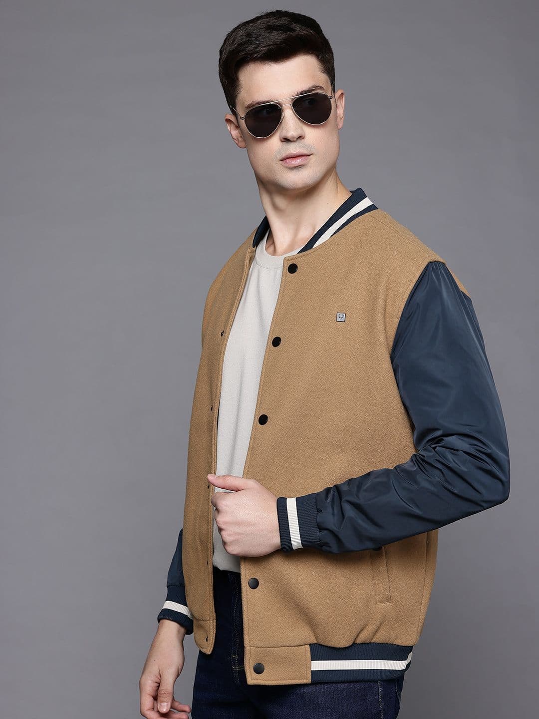 Allen Solly Stand Collar Varsity Jacket - view 1