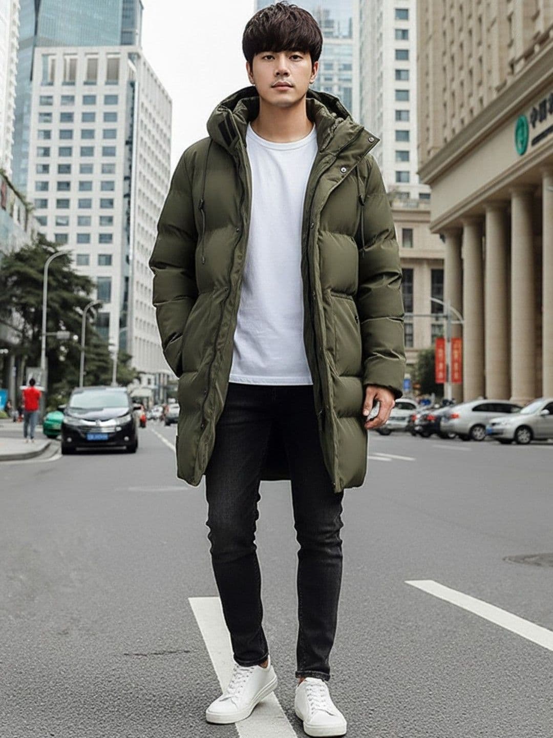 Mast & Harbour Men Longline Puffer Jacket - view 1