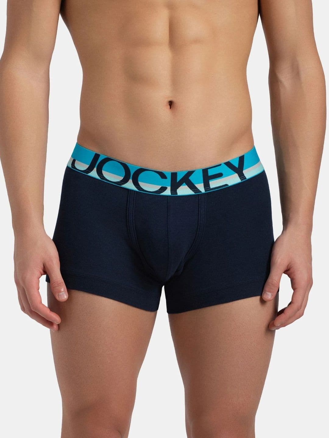 Jockey Super Combed Cotton Rib Solid Trunk With Ultrasoft Waistband - FP03 - view 1