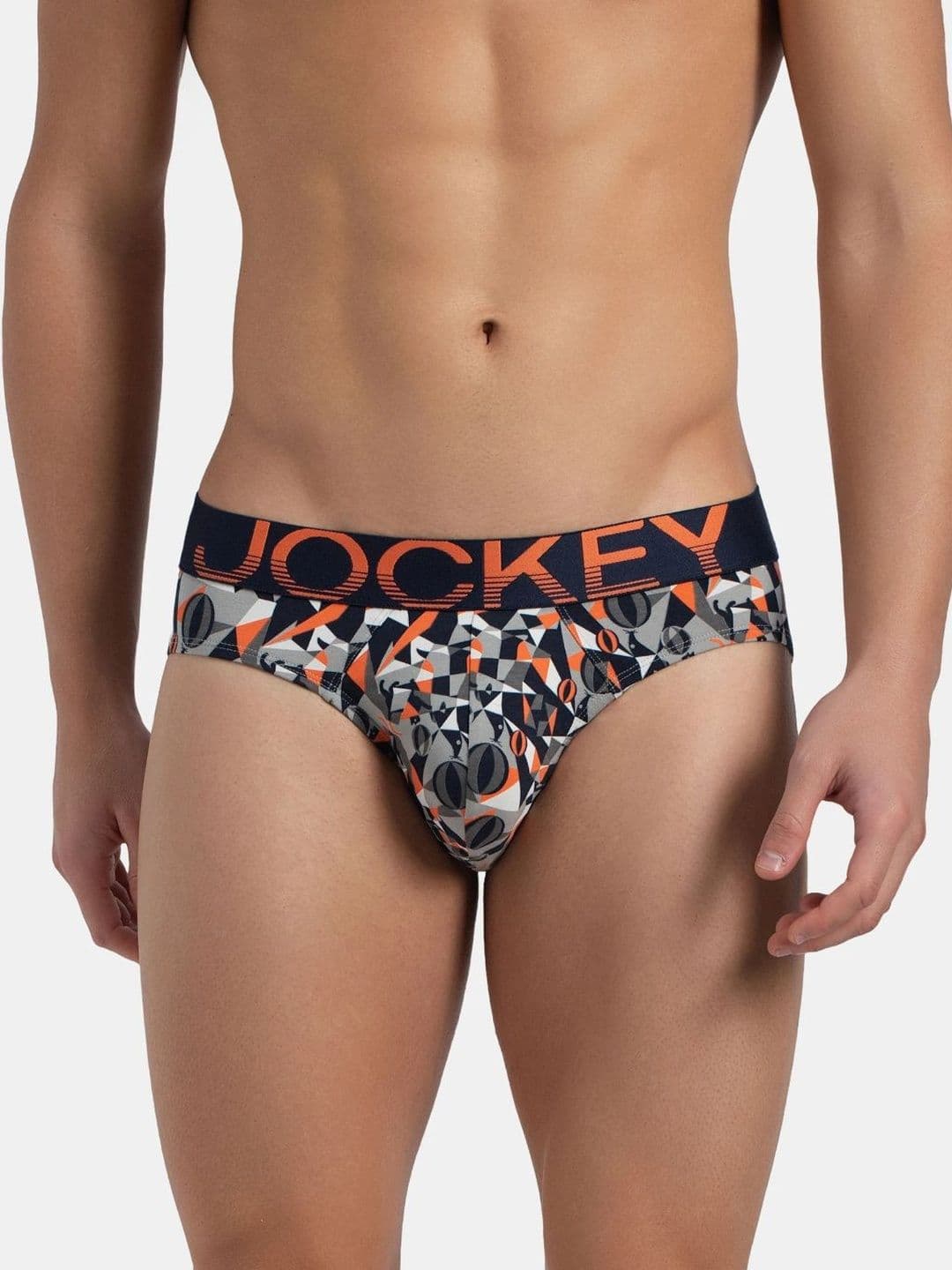 Jockey Super Combed Cotton Elastane Stretch Printed Brief with Ultrasoft Waistband - FP22 - view 1
