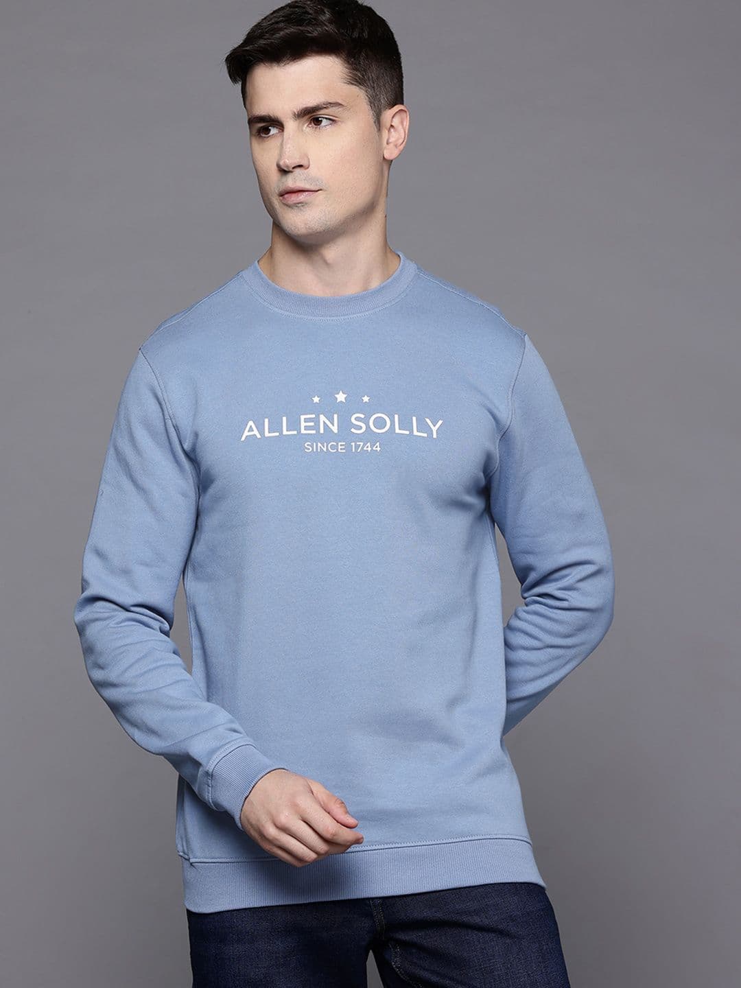 Allen Solly Typography Printed Fleece Sweatshirt - view 1