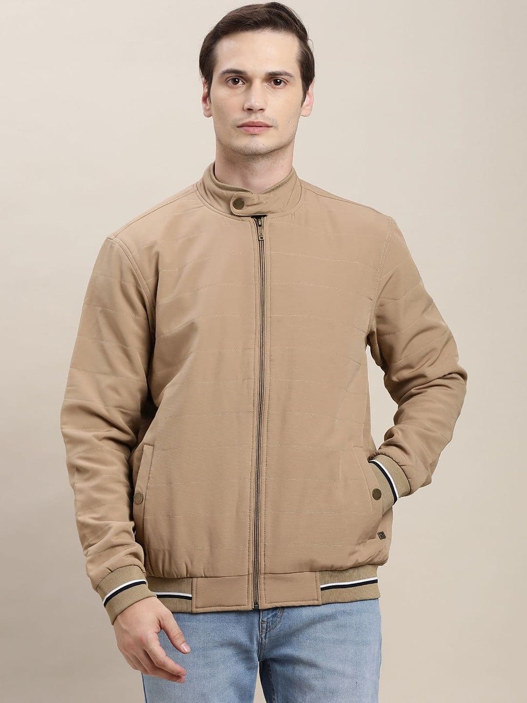 Turtle Men Windcheater Bomber with Embroidered Jacket - view 1
