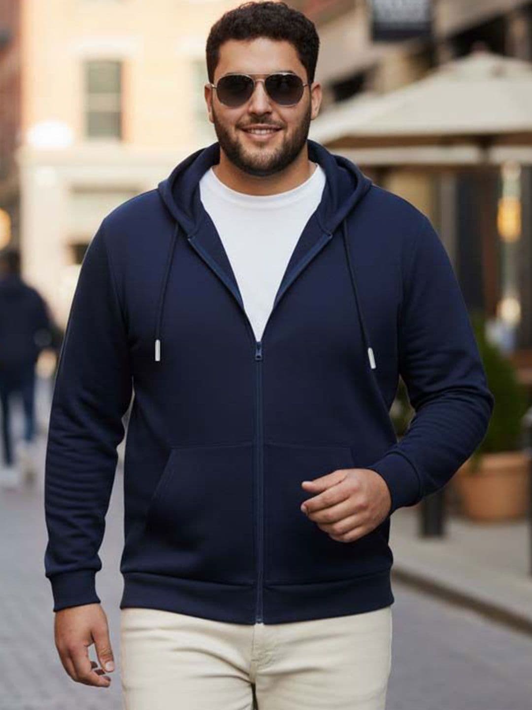 UNSTD Men Plus Size Cotton Hooded Sweatshirt - view 1