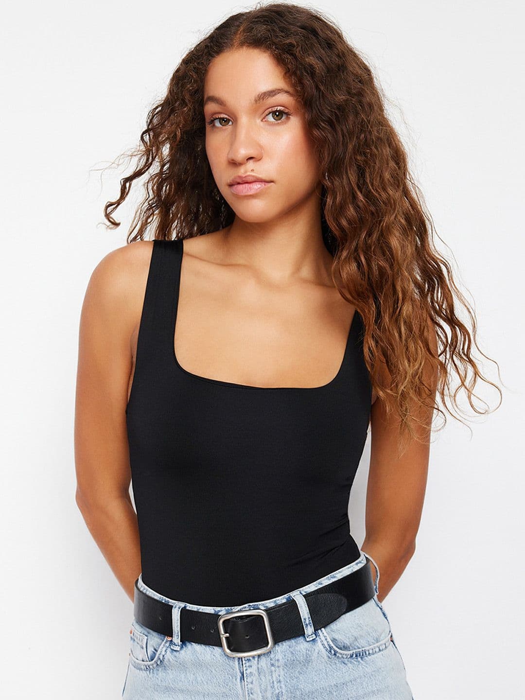 Trendyol Square Neck Bodysuit - view 1