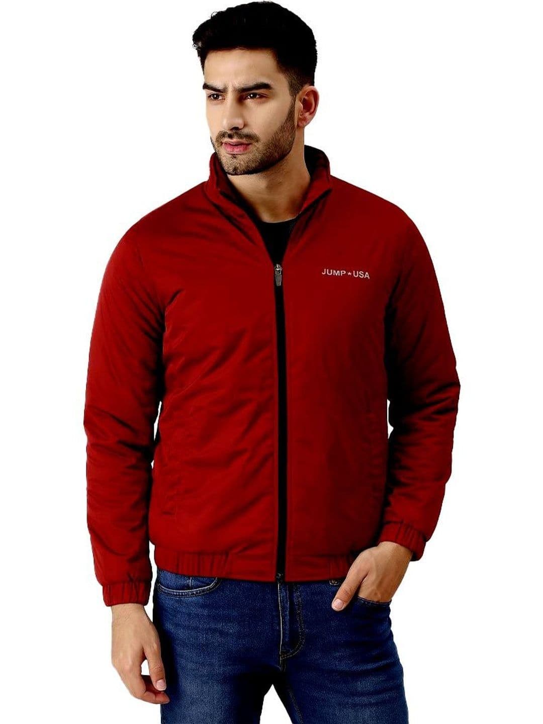 JUMP USA Stand Collar Lightweight Quilted Jacket - view 1