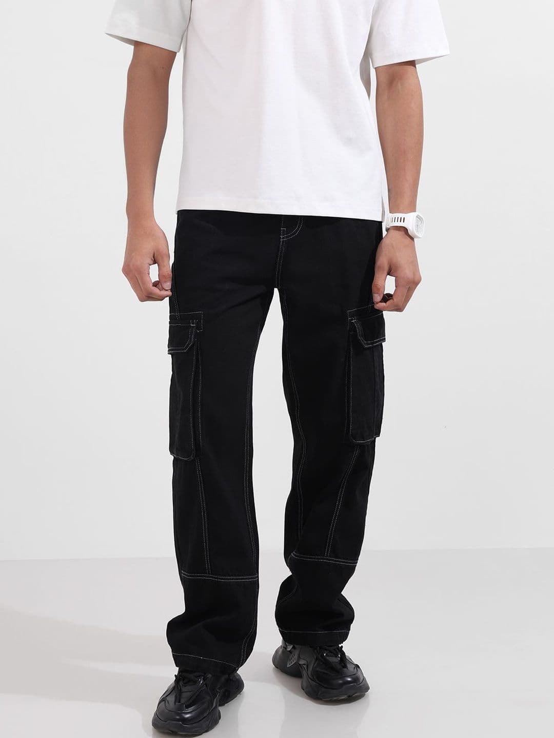 The Indian Garage Co Men Relaxed Fit Mid-Rise Jeans - view 1