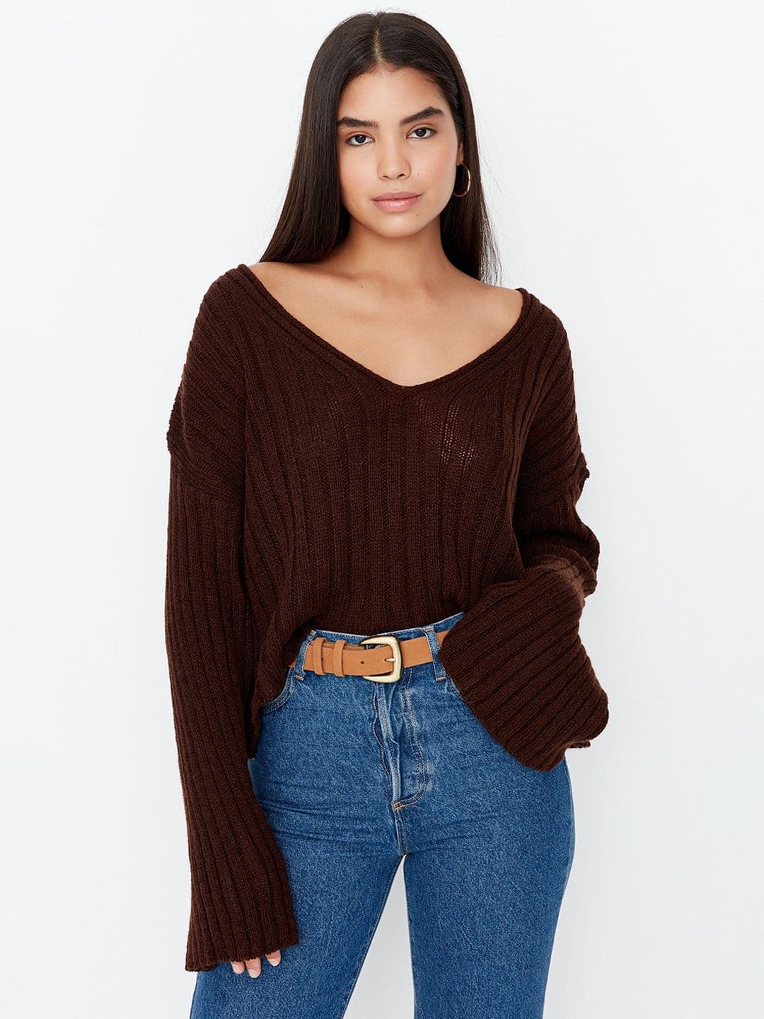 Trendyol Ribbed Woollen Sweater - view 1