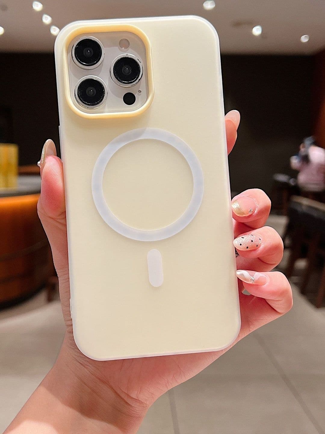 Luxury Kase Magnetic Silicone iPhone 16 Pro Max Mag-Safe Compatible Candy Back Case - view 1