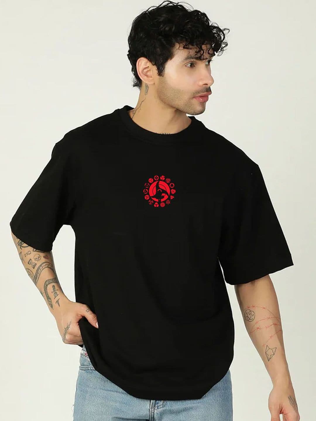Moda Rapido Men Printed Drop-Shoulder Sleeves Oversized Pure Cotton Bio Finish T-shirt - view 1
