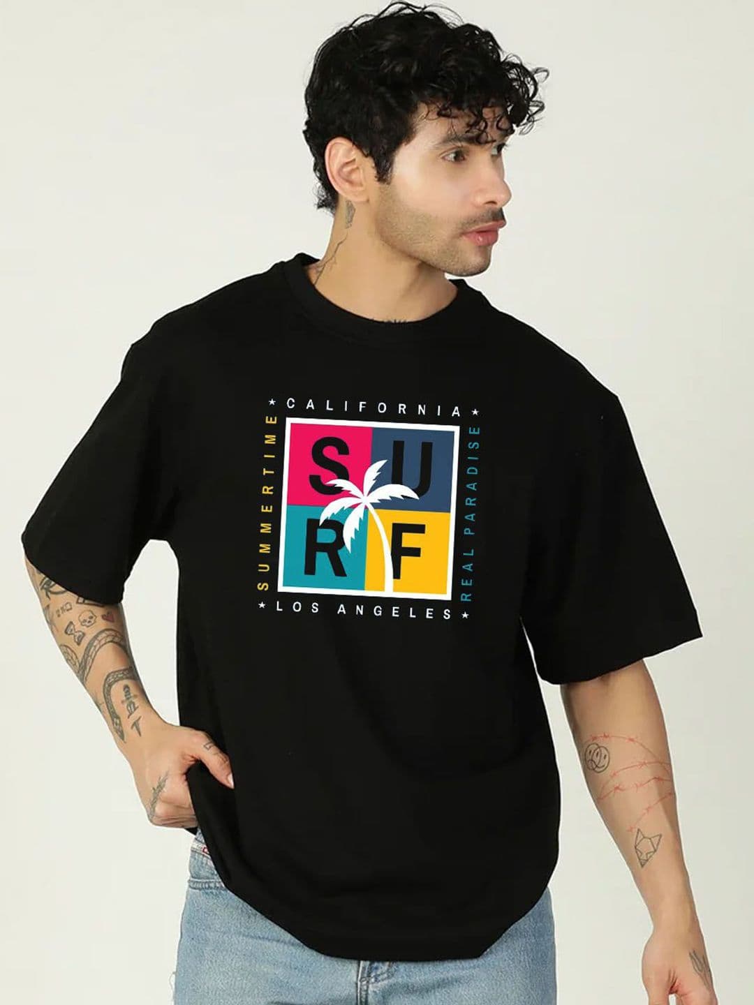 Moda Rapido Men Printed Pure Cotton Bio Finish T-shirt - view 1