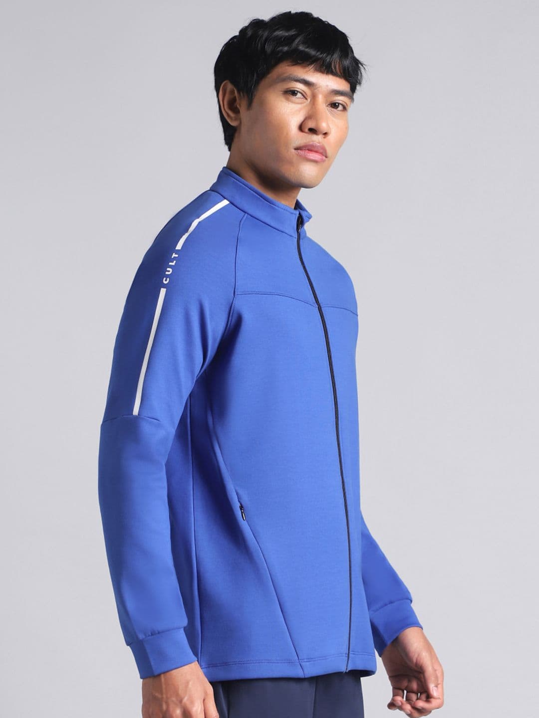 CULT Men's Blue Training Essential Mid Layer Jacket - view 1
