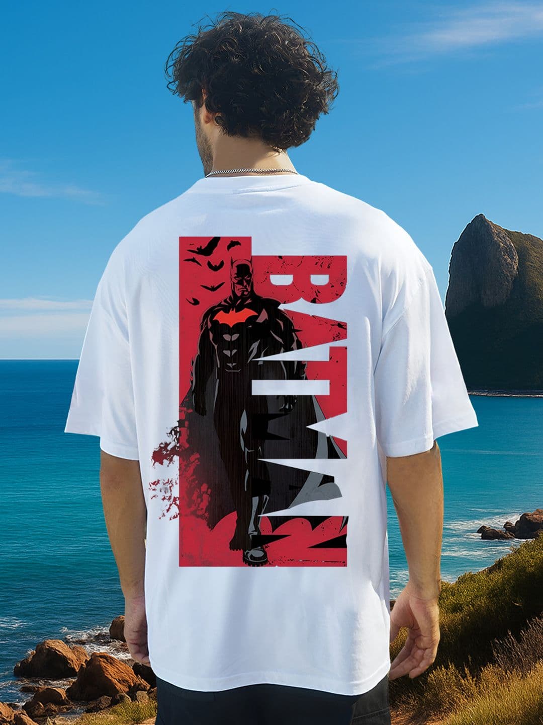 BDSQUARE Men Typography Batman Printed T-shirt - view 1