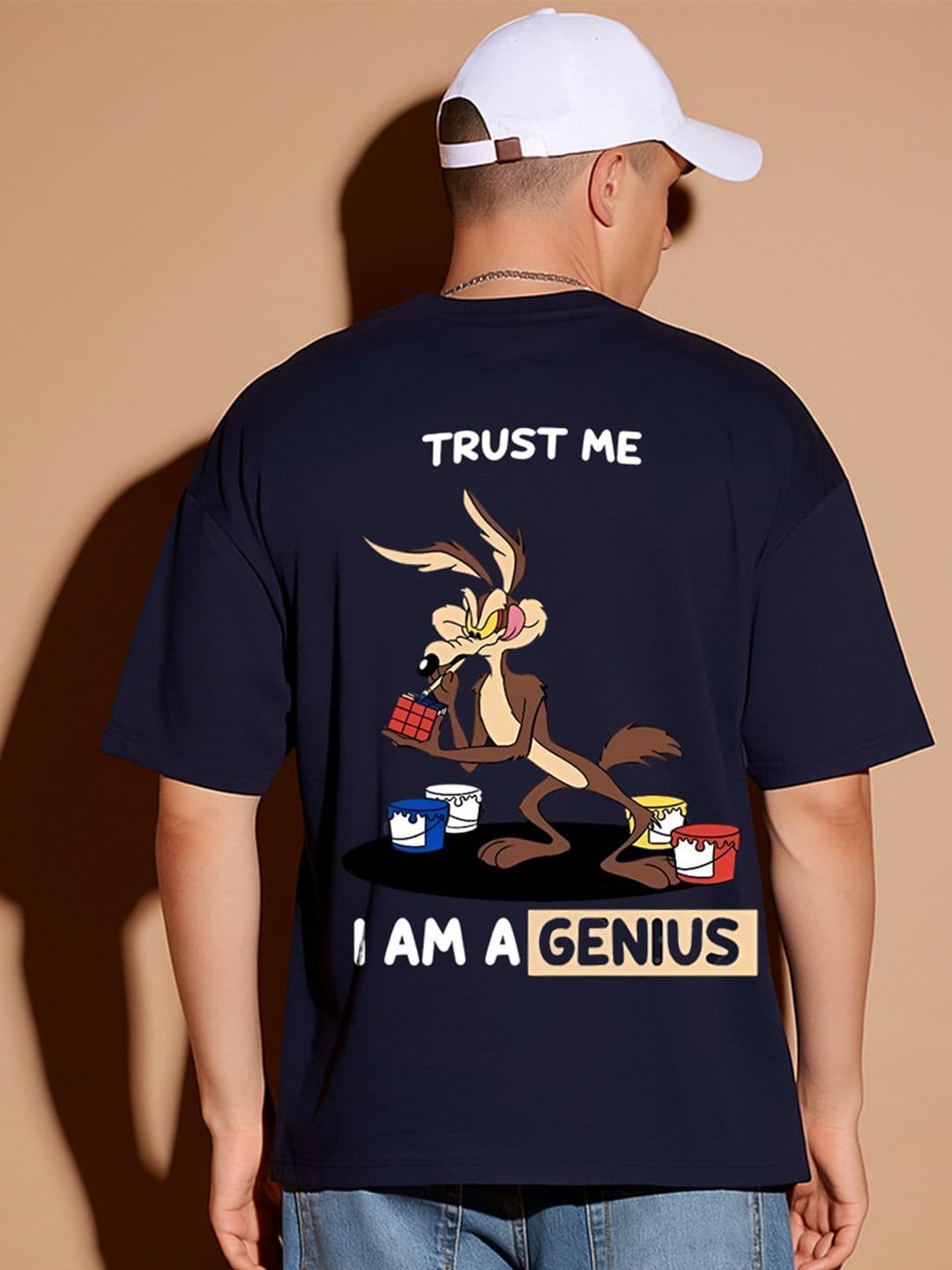 BDSQUARE Men Graphic Printed Cotton Oversized T-shirt - view 1