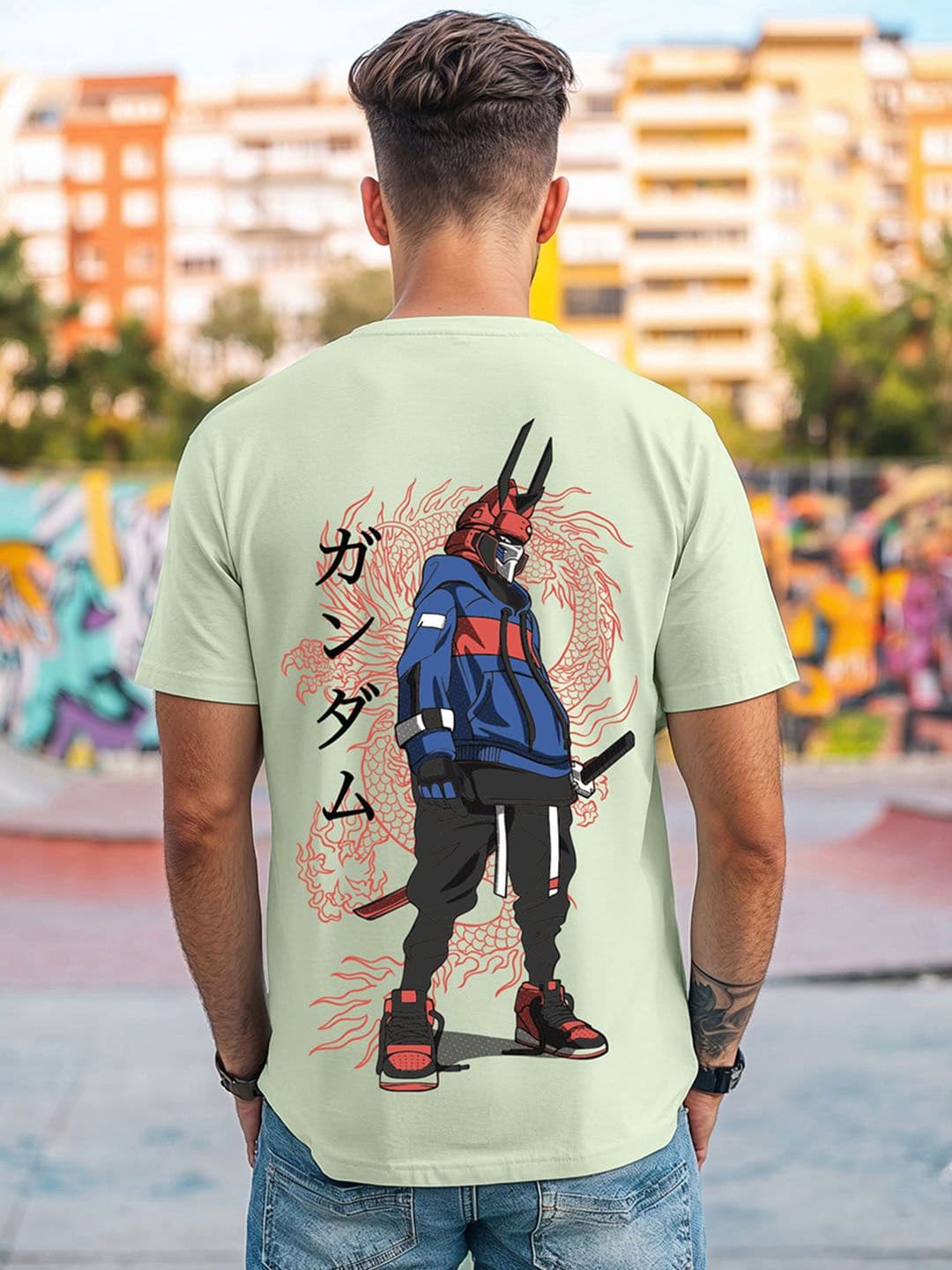 Bewakoof Green Graphic Printed Cotton T-shirt - view 1