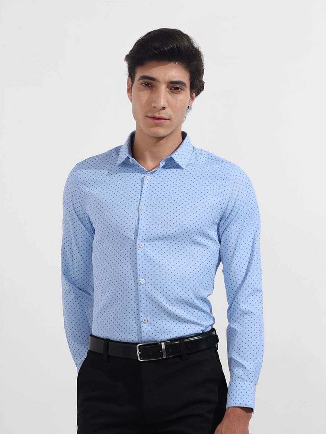 The Indian Garage Co. X Luxe Men Slim Fit Printed Formal Shirt - view 1