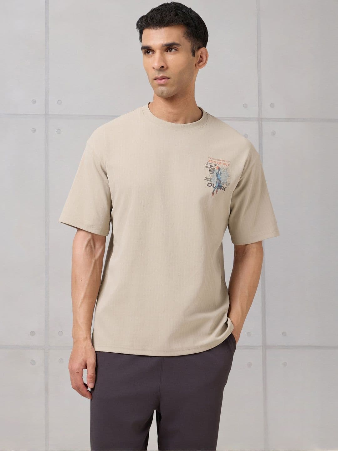 Technosport Men Printed Anti Static T-shirt - view 1