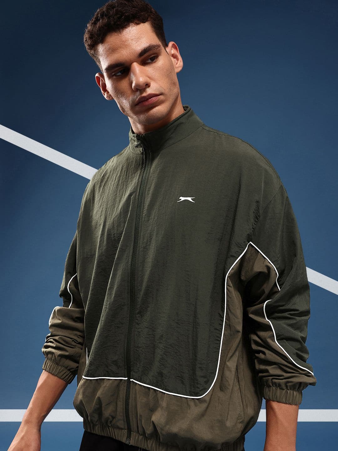 Slazenger Colourblocked Sporty Oversized Jacket - view 1