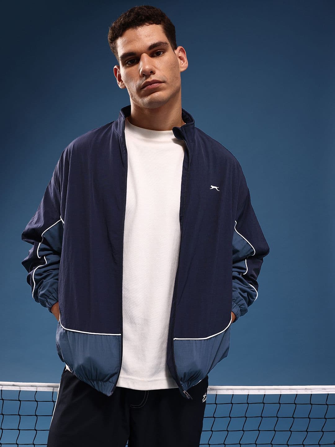 Slazenger Colourblocked Sporty Oversized Jacket - view 1