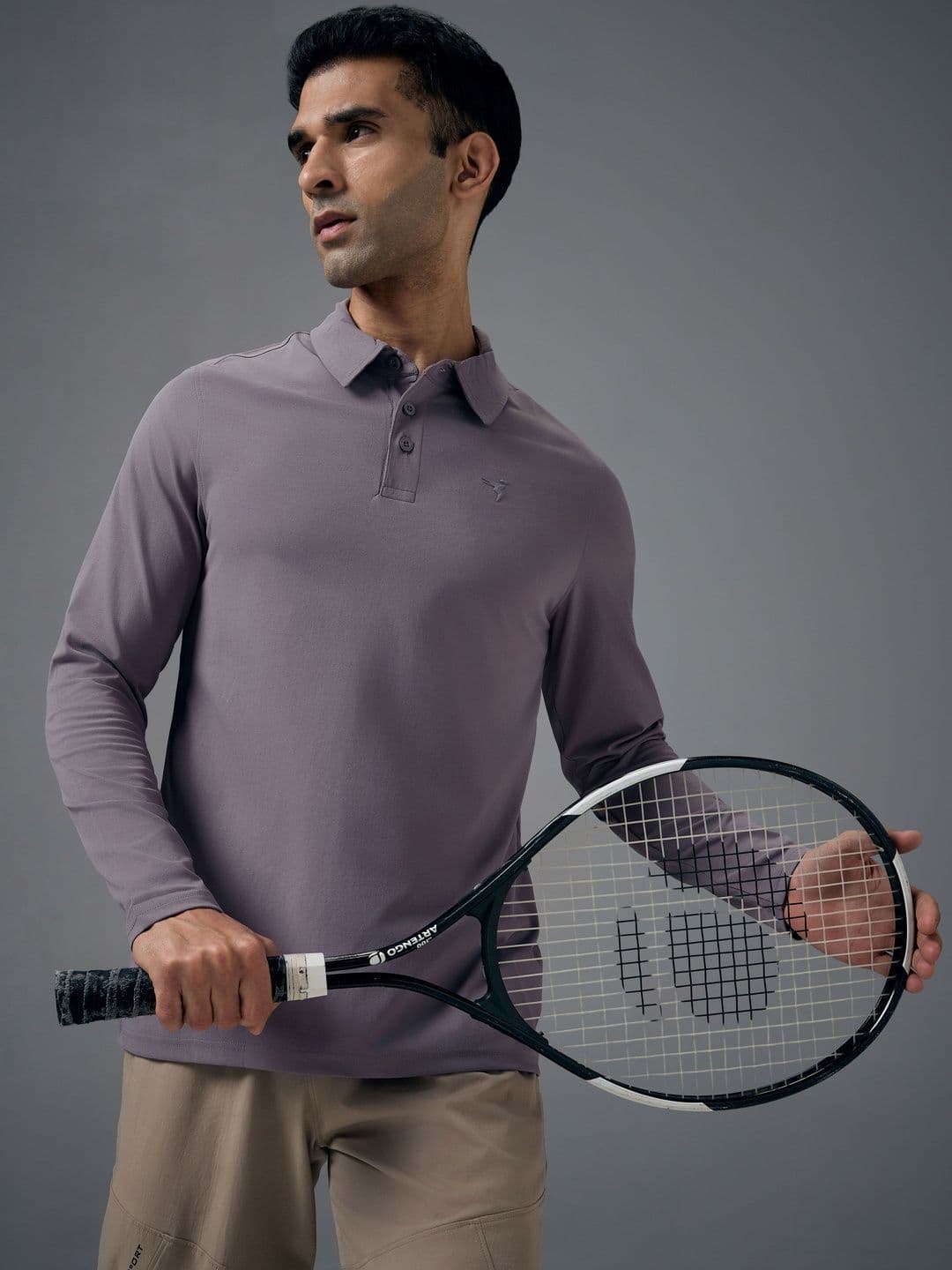 Technosport Men Polo Collar Anti Static Slim Fit T-shirt - view 1