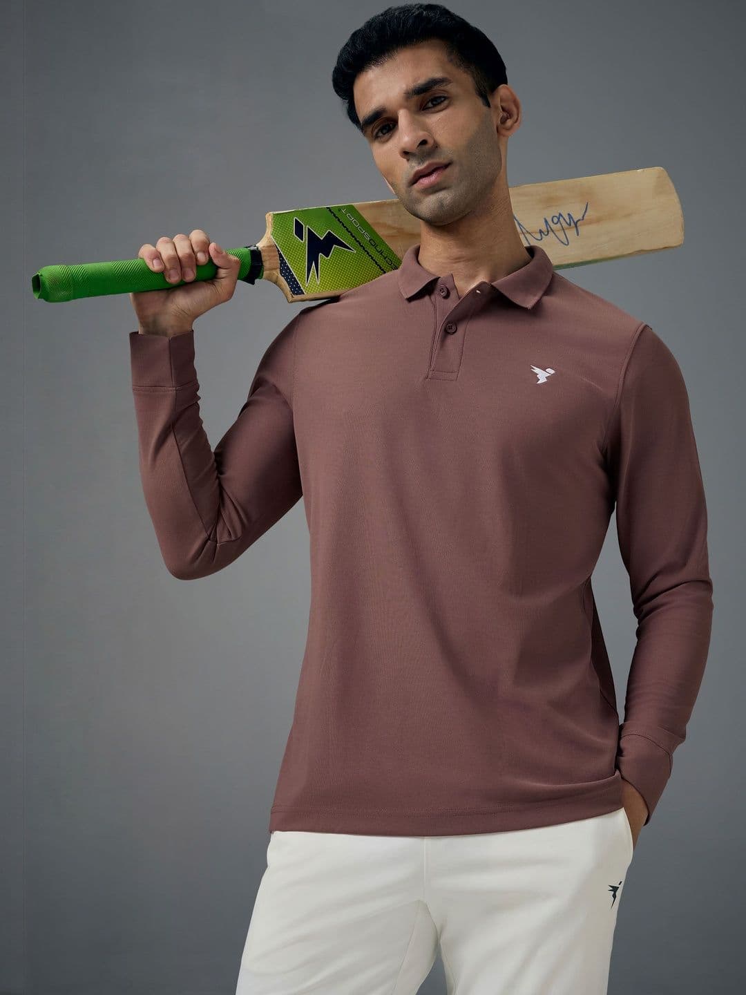 Technosport Men Solid Slim Fit Polo Sports T-shirt with MATPIQ - view 1