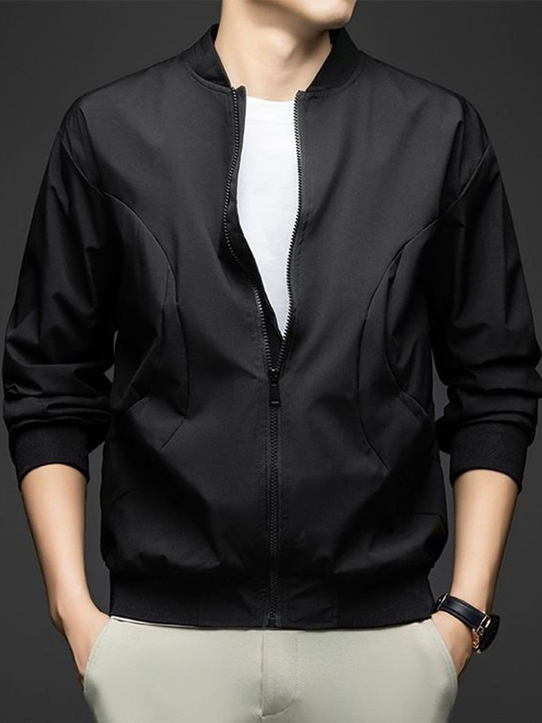 StyleCast x Revolte Stand Collar Tailored Jacket - view 1
