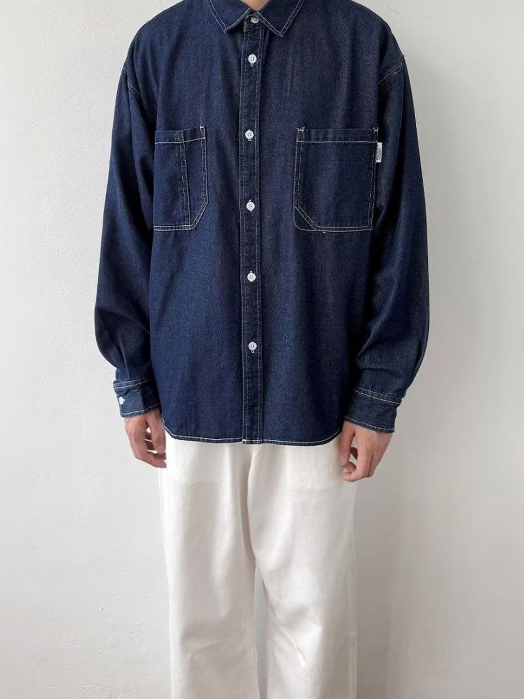 StyleCast x Revolte Spread Collar Denim Jacket - view 1