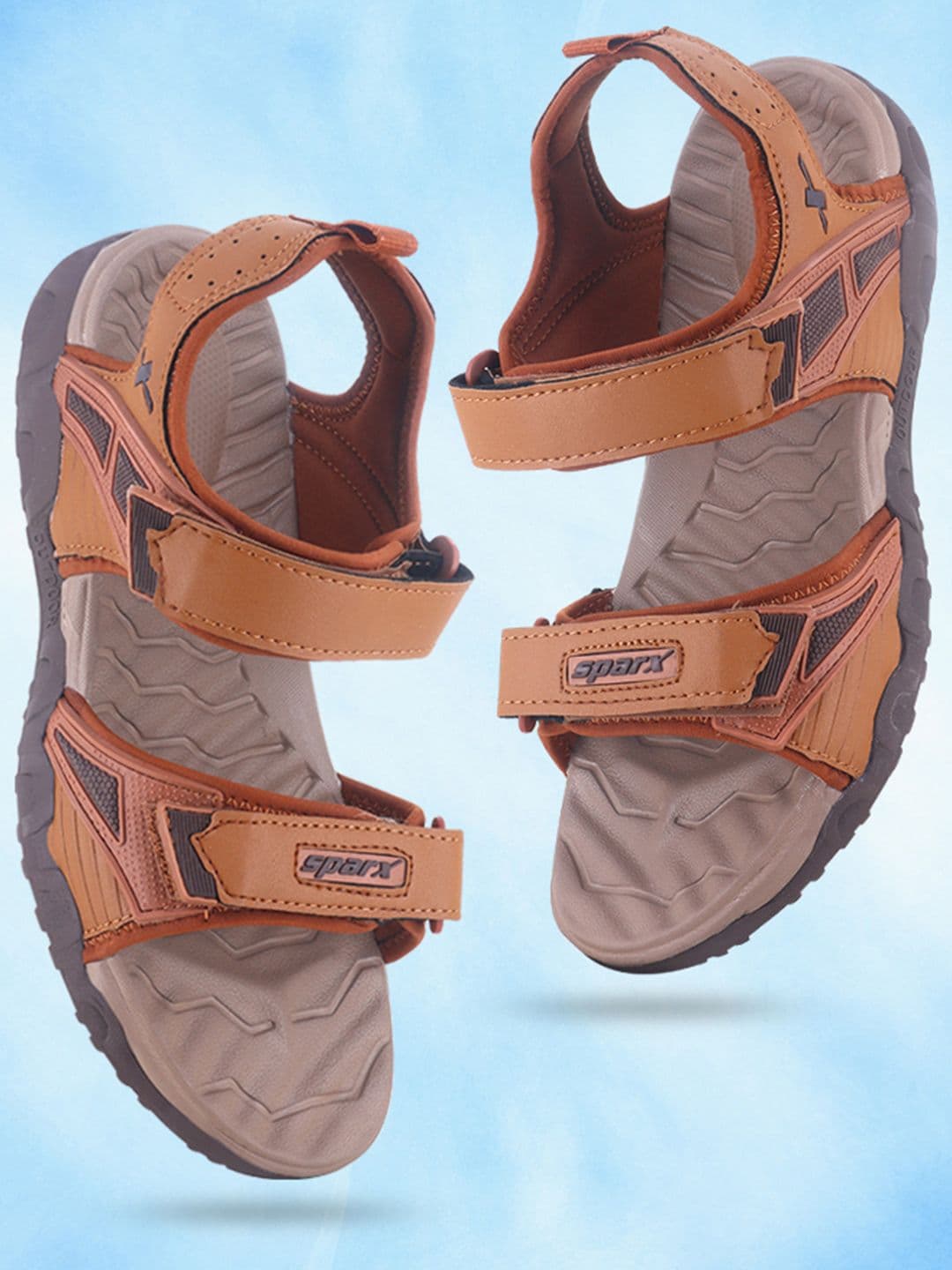 Sparx Men Brand Logo Textured Detail Sports Sandals - view 1
