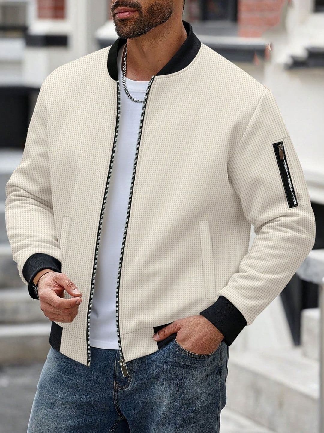 StyleCast x Revolte Stand Collar Tailored Jacket - view 1